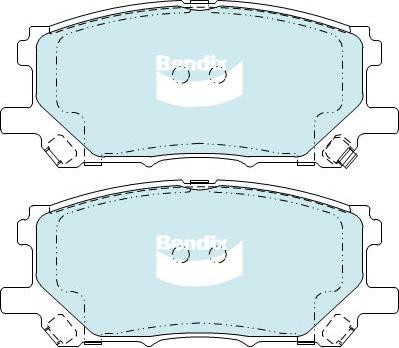 BENDIX DB1517 4WD - Kit de plaquettes de frein, frein à disque cwaw.fr