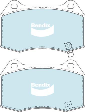 BENDIX DB1520 GCT - Kit de plaquettes de frein, frein à disque cwaw.fr