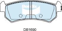 BENDIX DB1690 GCT - Kit de plaquettes de frein, frein à disque cwaw.fr