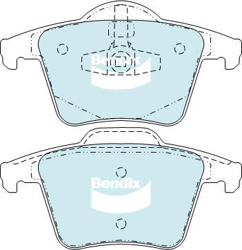 BENDIX DB1659 4WD - Kit de plaquettes de frein, frein à disque cwaw.fr