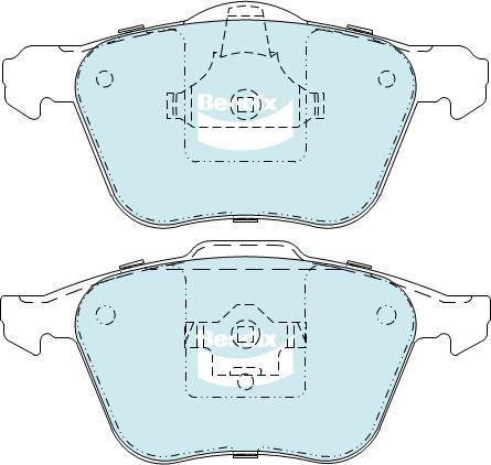 BENDIX DB1658 4WD - Kit de plaquettes de frein, frein à disque cwaw.fr