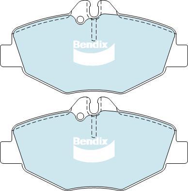 BENDIX DB1667 EURO+ - Kit de plaquettes de frein, frein à disque cwaw.fr