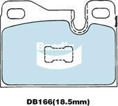 BENDIX DB166 GCT - Kit de plaquettes de frein, frein à disque cwaw.fr