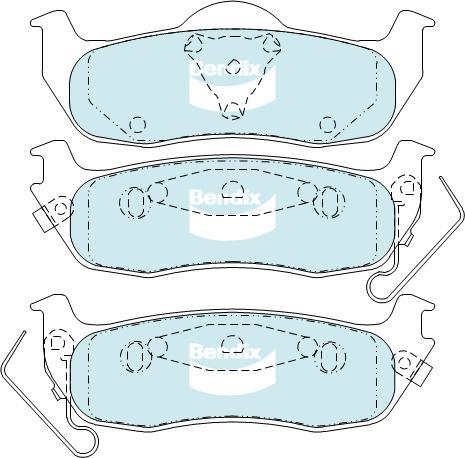 BENDIX DB1685 MKT - Kit de plaquettes de frein, frein à disque cwaw.fr