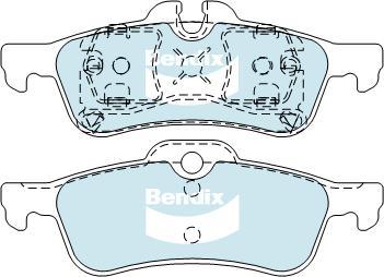 BENDIX DB1687 GCT - Kit de plaquettes de frein, frein à disque cwaw.fr