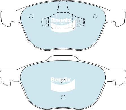 BENDIX DB1679 HD - Kit de plaquettes de frein, frein à disque cwaw.fr