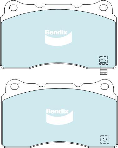 BENDIX DB1678 GCT - Kit de plaquettes de frein, frein à disque cwaw.fr