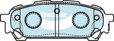 BENDIX DB1672 4WD - Kit de plaquettes de frein, frein à disque cwaw.fr