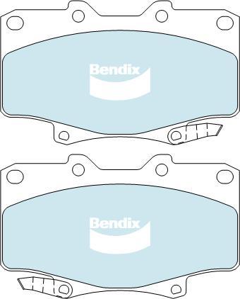 BENDIX DB1199 4WD - Kit de plaquettes de frein, frein à disque cwaw.fr