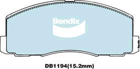 BENDIX DB1194 GCT - Kit de plaquettes de frein, frein à disque cwaw.fr