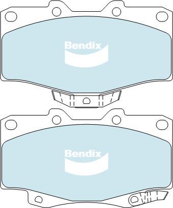 BENDIX DB1149 4WD - Kit de plaquettes de frein, frein à disque cwaw.fr