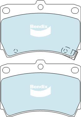 BENDIX DB1158 GCT - Kit de plaquettes de frein, frein à disque cwaw.fr