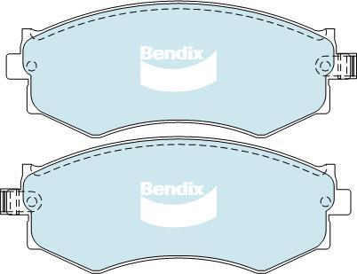 BENDIX DB1165 GCT - Kit de plaquettes de frein, frein à disque cwaw.fr