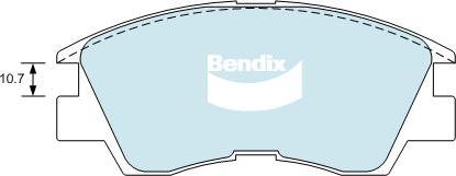 BENDIX DB1168 GCT - Kit de plaquettes de frein, frein à disque cwaw.fr