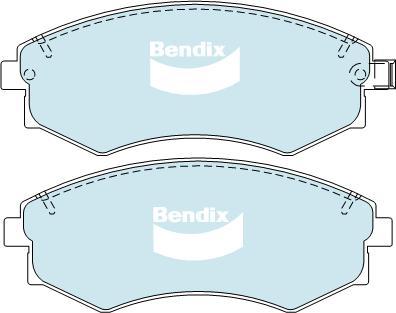 BENDIX DB1167 4WD - Kit de plaquettes de frein, frein à disque cwaw.fr