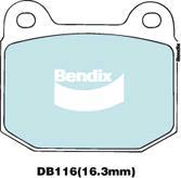 BENDIX DB116 GCT - Kit de plaquettes de frein, frein à disque cwaw.fr