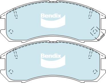 BENDIX DB1114 GCT - Kit de plaquettes de frein, frein à disque cwaw.fr