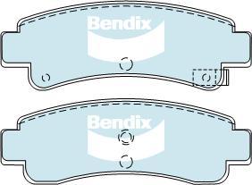 BENDIX DB1118 GCT - Kit de plaquettes de frein, frein à disque cwaw.fr