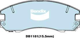 BENDIX DB1181 MKT - Kit de plaquettes de frein, frein à disque cwaw.fr