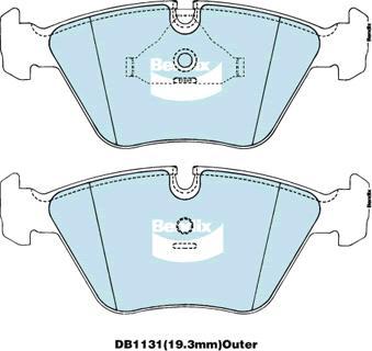 BENDIX DB1131 GCT - Kit de plaquettes de frein, frein à disque cwaw.fr