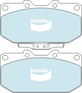 BENDIX DB1170 GCT - Kit de plaquettes de frein, frein à disque cwaw.fr