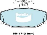 BENDIX DB1171 GCT - Kit de plaquettes de frein, frein à disque cwaw.fr