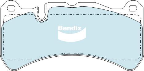 BENDIX DB1845 GCT - Kit de plaquettes de frein, frein à disque cwaw.fr