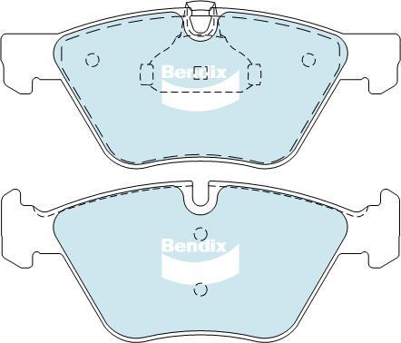 BENDIX DB1856 EURO+ - Kit de plaquettes de frein, frein à disque cwaw.fr