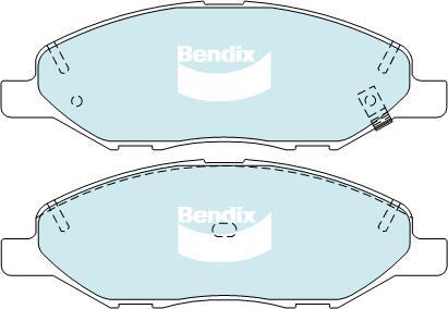 BENDIX DB1819 GCT - Kit de plaquettes de frein, frein à disque cwaw.fr