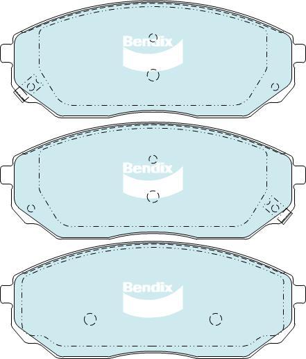 BENDIX DB1815 GCT - Kit de plaquettes de frein, frein à disque cwaw.fr