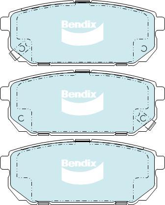 BENDIX DB1816 GCT - Kit de plaquettes de frein, frein à disque cwaw.fr