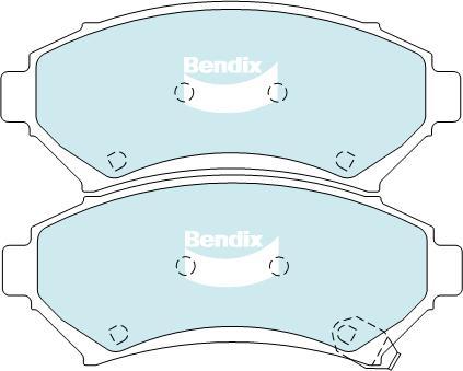 BENDIX DB1823 GCT - Kit de plaquettes de frein, frein à disque cwaw.fr