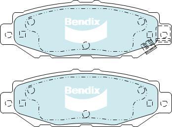 BENDIX DB1396 GCT - Kit de plaquettes de frein, frein à disque cwaw.fr