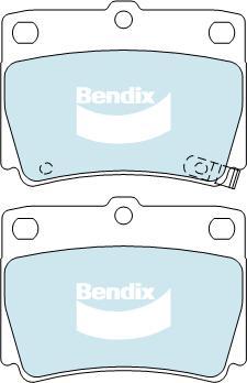 BENDIX DB1390 4WD - Kit de plaquettes de frein, frein à disque cwaw.fr