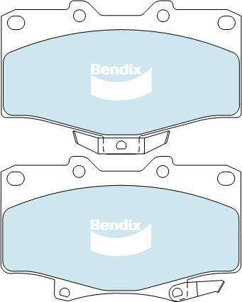 BENDIX DB1346 4WD - Kit de plaquettes de frein, frein à disque cwaw.fr