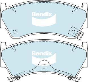 BENDIX DB1302 GCT - Kit de plaquettes de frein, frein à disque cwaw.fr