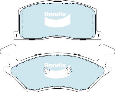 BENDIX DB1314 GCT - Kit de plaquettes de frein, frein à disque cwaw.fr