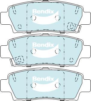 BENDIX DB1384 GCT - Kit de plaquettes de frein, frein à disque cwaw.fr