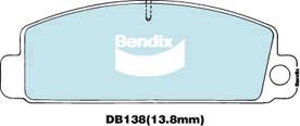 BENDIX DB138 GCT - Kit de plaquettes de frein, frein à disque cwaw.fr