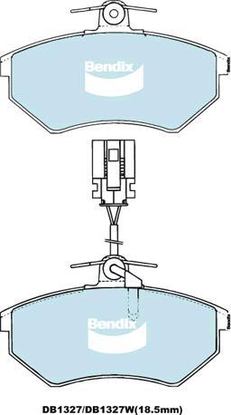 BENDIX DB1327 MKT - Kit de plaquettes de frein, frein à disque cwaw.fr