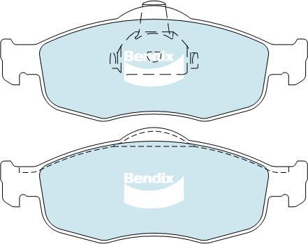 BENDIX DB1299 GCT - Kit de plaquettes de frein, frein à disque cwaw.fr