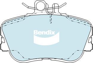 BENDIX DB1295 EURO+ - Kit de plaquettes de frein, frein à disque cwaw.fr