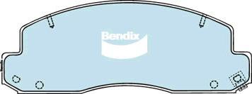 BENDIX DB1293 HD - Kit de plaquettes de frein, frein à disque cwaw.fr