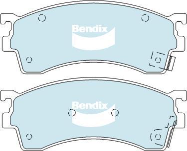 BENDIX DB1255 GCT - Kit de plaquettes de frein, frein à disque cwaw.fr