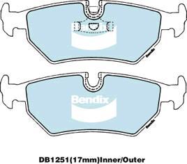 BENDIX DB1251 MKT - Kit de plaquettes de frein, frein à disque cwaw.fr