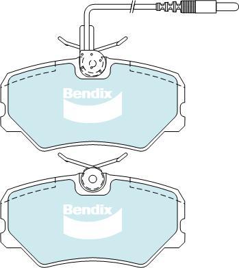 BENDIX DB1258 GCT - Kit de plaquettes de frein, frein à disque cwaw.fr