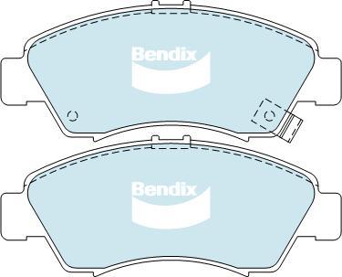 BENDIX DB1262 4WD - Kit de plaquettes de frein, frein à disque cwaw.fr