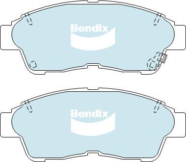 BENDIX DB1267 GCT - Kit de plaquettes de frein, frein à disque cwaw.fr