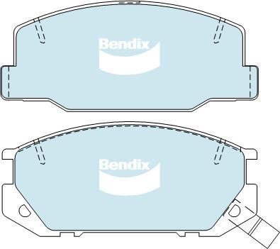 BENDIX DB1208 GCT - Kit de plaquettes de frein, frein à disque cwaw.fr