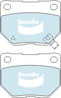 BENDIX DB1220 GCT - Kit de plaquettes de frein, frein à disque cwaw.fr